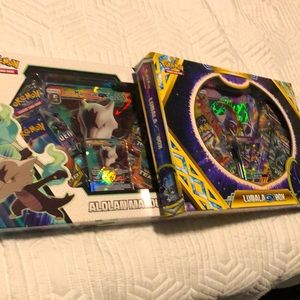 Pokémon Cards Lunala and Alolan Marowak